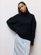 Winter Turtleneck Sweater Ins Solid Color Long Sleeve Pullover Top Women's Clothing Meifu Market