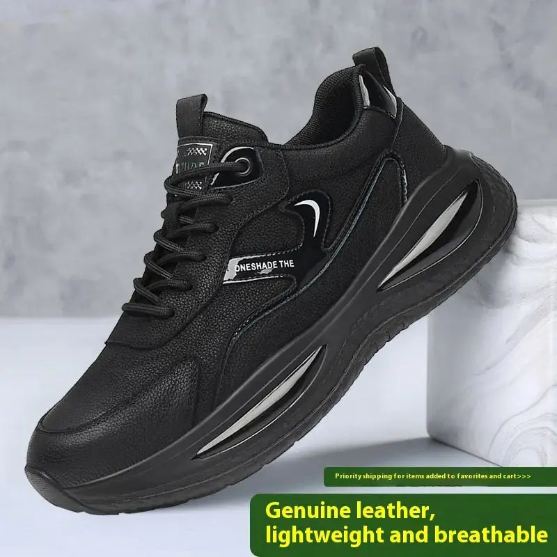 Leather Casual White Shoes Men's Outdoor Mountaineering Meifu Market