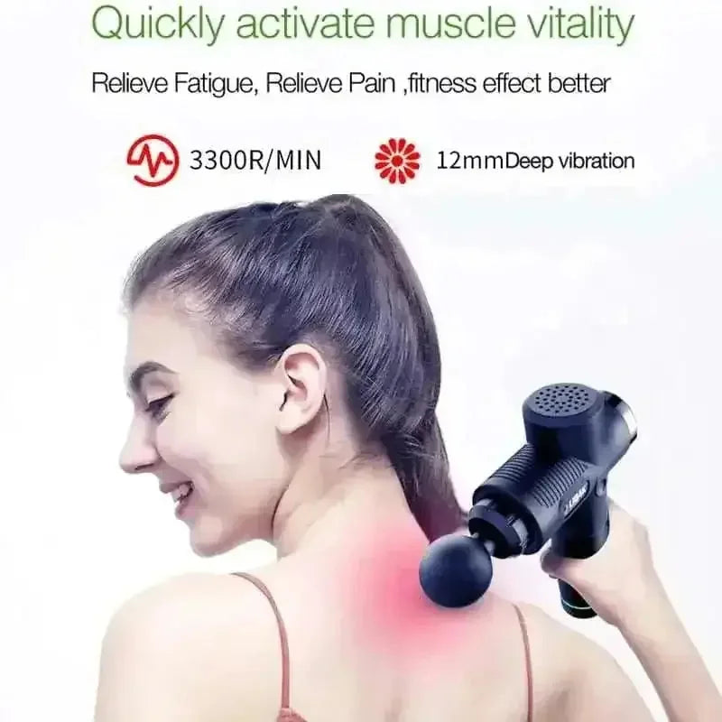 deep-tissue percussion massager | 30-speed adjustable massage gun | professional-grade muscle recovery | energy saving