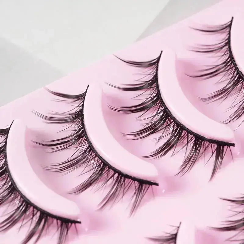 anime false eyelashes | cosplay lashes set | natural wispy eyelashes | ultrasonic cleaning