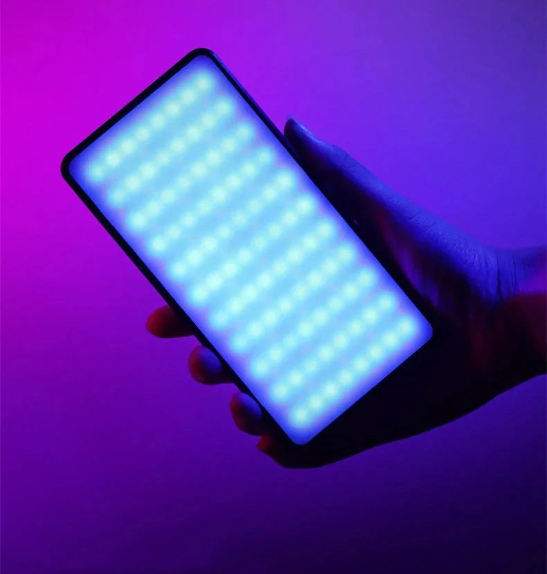 handheld rgb led light | portable photography lighting | rechargeable fill light | energy saving