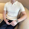 lightweight cotton polo shirt | breathable summer knitwear | office casual wear | ultrasonic cleaning