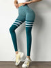 Stripe Design Fitness Leggings High Waisted Tummy Control Gym Yoga Pants Workout Running Legging Meifu Market