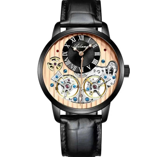 double tourbillon complication | sapphire crystal glass | stainless steel case | energy saving