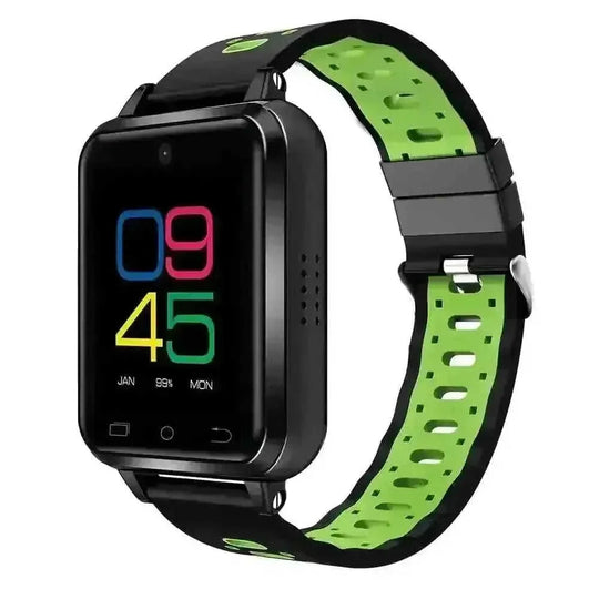 Android Call Smart Watch WIFI Weather Sports Fashion Smart Watch - back view (color: blue | pattern: check)