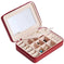 Multifunctional Jewelry Storage Box For Earrings, Earrings, Rings Blue - front view jewelries