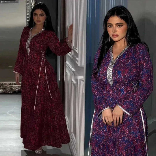 custom name arabic print dress | lightweight chiffon maxi dress | breathable summer evening dress | ultrasonic cleaning