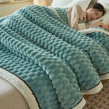 Coral Flannel Winter Thicken Thermal Cover Blanket
