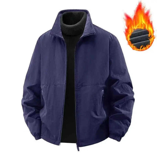 fleece lined jacket | lightweight winter coat | loose fit top | ultrasonic cleaning