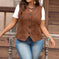 corduroy vest coat for women | loose fit corduroy vest | slim fit womens vest | ultrasonic cleaning