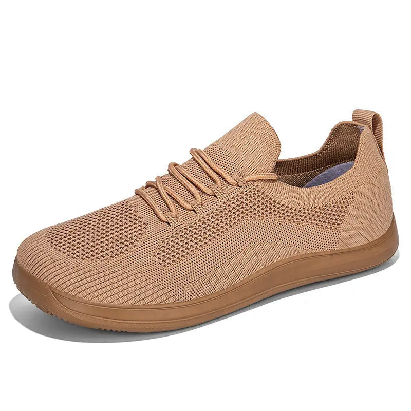 Fly Woven Mesh Breathable Couple Wide Head Wide Last Bare Feet Casual Sneaker Meifu Market