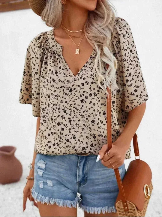 plus size printed shirts | polyester spandex blend | short sleeve stand collar | energy saving