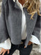 Batwing Sleeve Cardigan Women - Cropped Cashmere Jacket Loose Fit Meifu Market