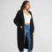 oversized knit sweater | ribbed cuff detail | long sleeve pullover | energy saving
