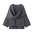 Women's Loose Casual Cape Knitted Sweater Coat Meifu Market