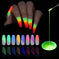 glow in the dark nail polish | uv gel nail kit | 10ml long-lasting formula | energy saving