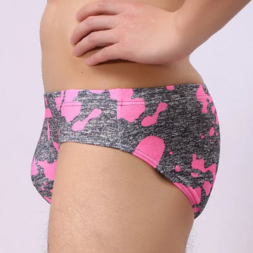 Men's Nylon Printed Camouflage U-shaped Triangular Underwear Meifu Market
