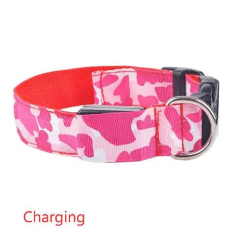 Camouflage pet supplies luminous dog collar Meifu Market