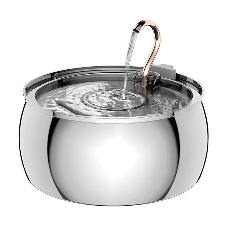 Pet Water Dispenser - 4L Stainless Steel Gravity Feeder for Dogs & Cats