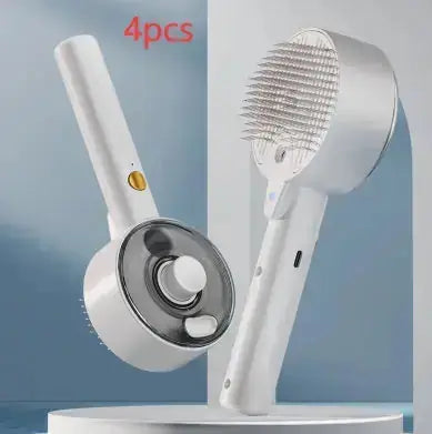 Animal Hair Remover Brush Dog And Cat Steam Brush Pet Self Cleaning Dog Brush Grooming Removes Cat Hairs Cat Dog Accessories Pet Products - pet hair removal tools that actually work on furniture