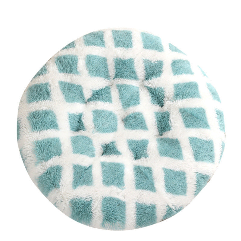 Round Pet Mat Dog Bed Plush Warm Sleep Dog Bed Cathouse Doghouse Meifu Market