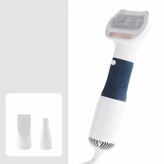 w high-power motor | dual voltage pet dryer | 2-in-1 grooming comb | energy saving