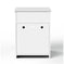 Cat Litter Box Enclosure - Wooden Furniture Side Table with Hidden Storage White - best wooden litter box enclosure with h...