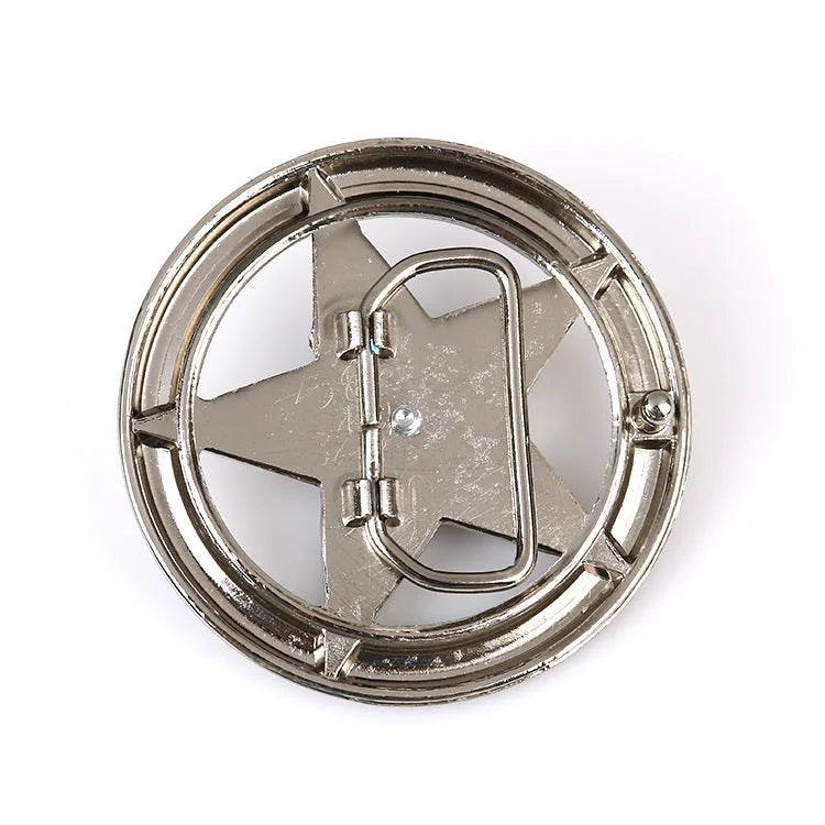 stainless-steel belt buckle | five-pointed star buckle | mens pants buckle | energy saving