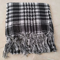 polyester houndstooth scarf | tactical neck gaiter | arabic keffiyeh square scarf | energy saving