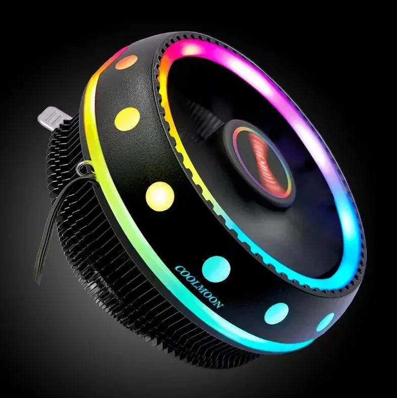 rgb cpu cooler | 120mm cooling fan | pwm control fan | ultrasonic cleaning