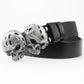 Casual Skull Decorative Two-layer Cowhide Belt Meifu Market