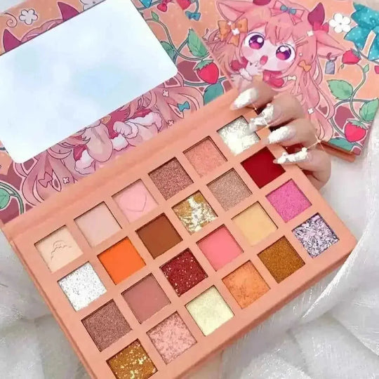 color eyeshadow palette | cruelty-free vegan makeup | long-lasting pigmented eyeshadow | energy saving