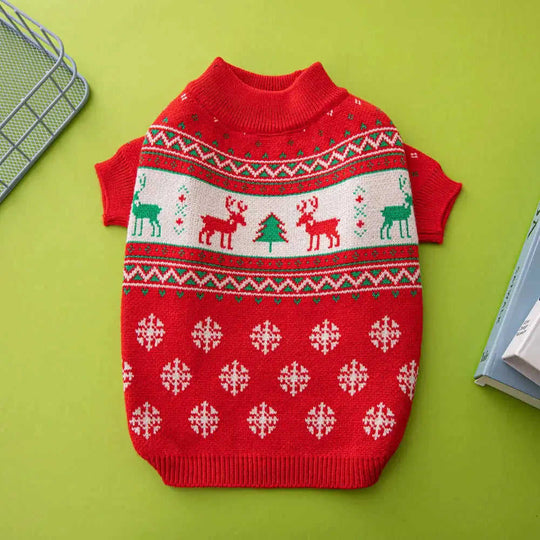 Christmas Tree Elk Christmas Dog Sweater Meifu Market