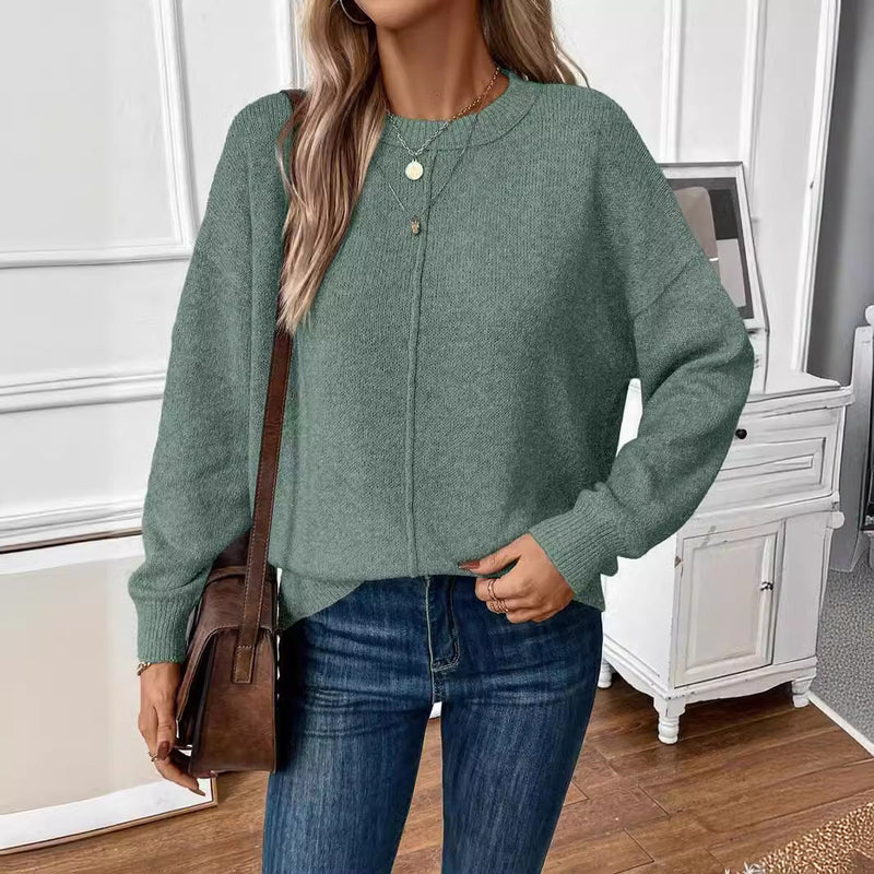 Simple Women's Knitted Sweater Pullover Meifu Market