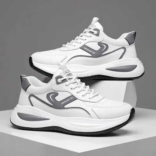 Leather Casual White Shoes Men's Outdoor Mountaineering