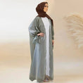 lace-up satin cardigan robe | open front abaya with bow | lily satin kimono robe | ultrasonic cleaning