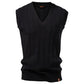 European Size V-neck Twist Sweater Vest Men's Business Sweater Waistcoat meifu market