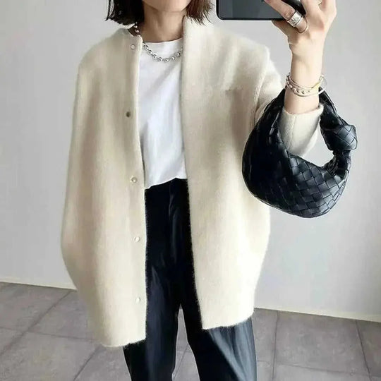 machine washable wool blend | oversized fit cardigan | longline open front coat | ultrasonic cleaning