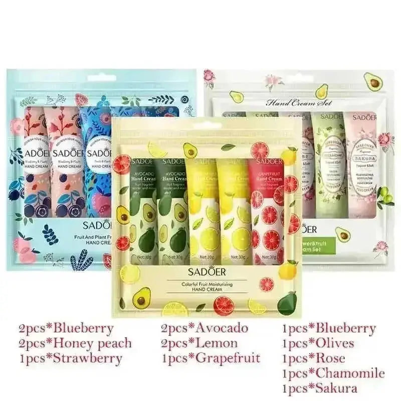 Avocado Sakura Hand Cream Sets - Moisturizing & Anti-Wrinkle Skincare - Meifu Market