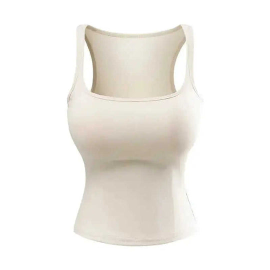 New Solid Color Summer Slim Fit Comic Chest Pad U-neck Vest-style Sling Meifu Market