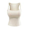 New Solid Color Summer Slim Fit Comic Chest Pad U-neck Vest-style Sling Meifu Market