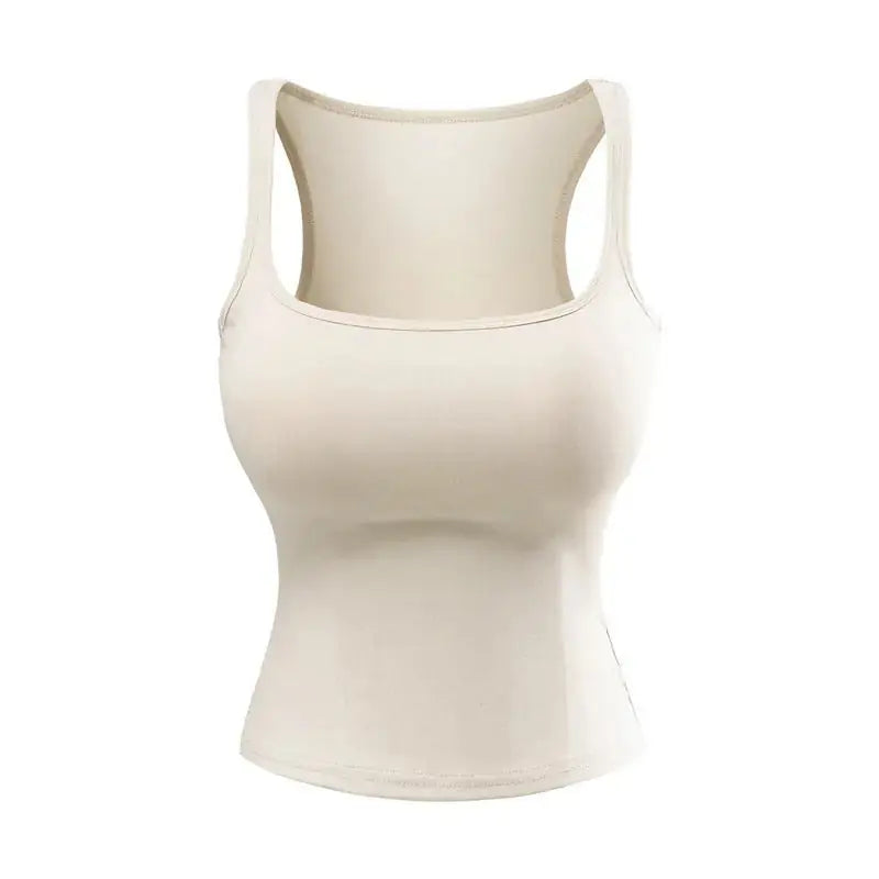 New Solid Color Summer Slim Fit Comic Chest Pad U-neck Vest-style Sling Meifu Market