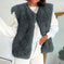 Women's Plush Vest Sleeveless Women's Fashion Tops Meifu Market