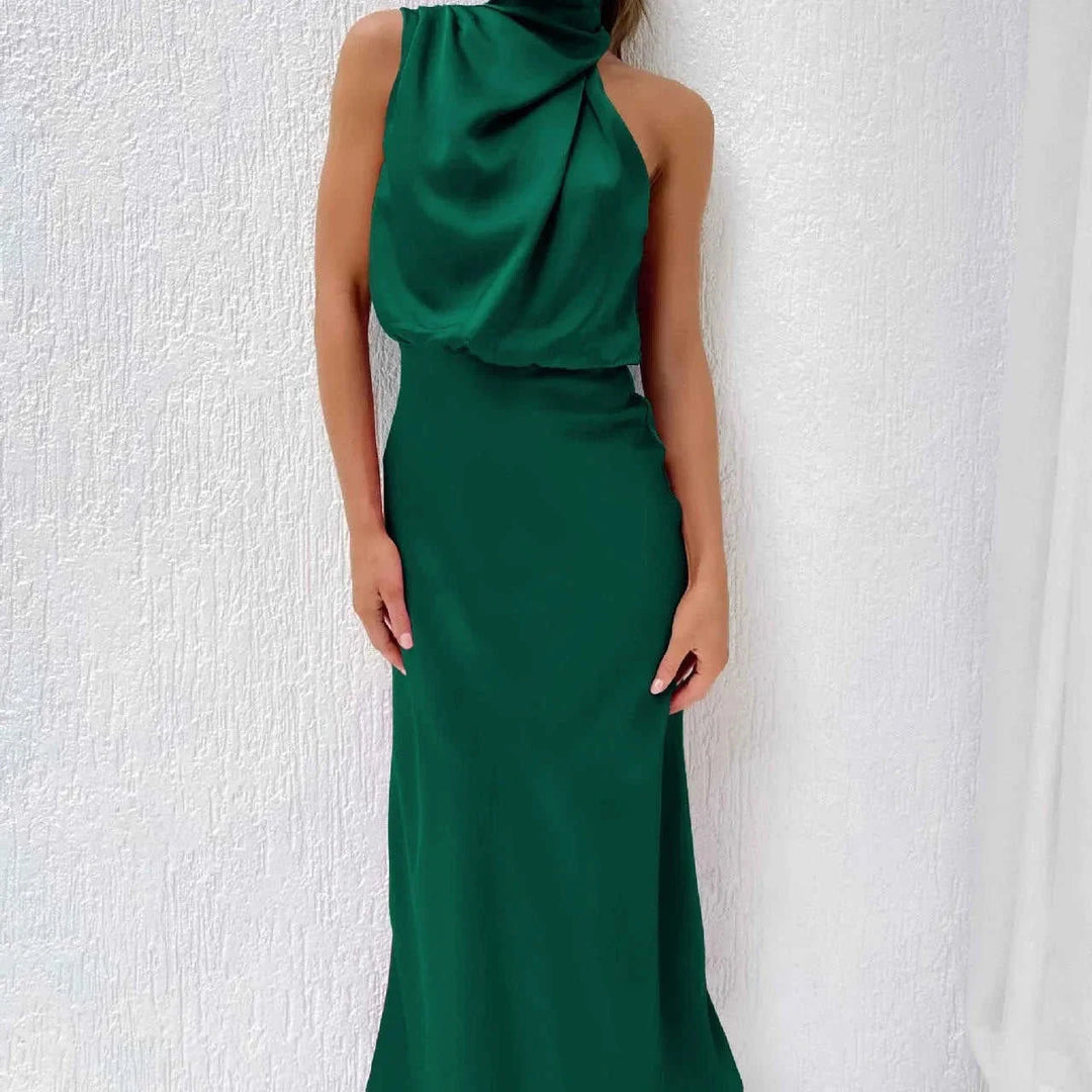 sleeveless summer dress | elegant evening party dress | womens club clothing | ultrasonic cleaning