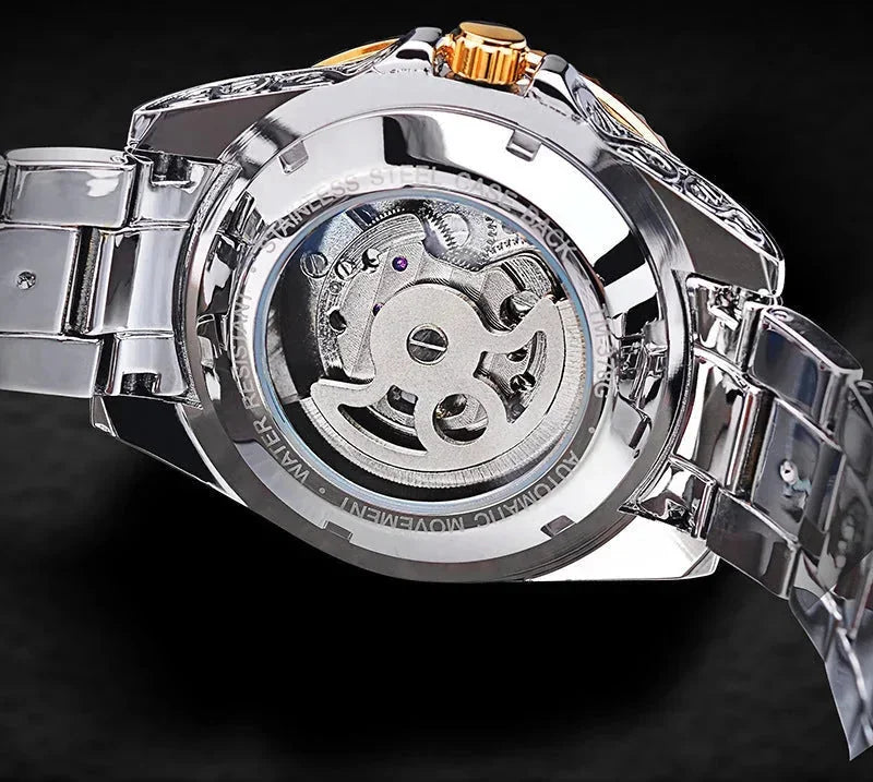 skeleton tourbillon movement | sapphire crystal glass | business casual timepiece | ultrasonic cleaning