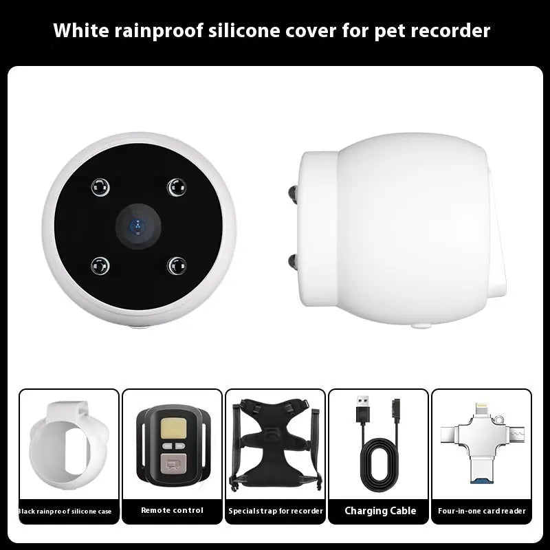 Pets Recorder Pet Tracker Collar Dogs And Cats Viewing Angle Motion Recording Camera Action Camera With Video Records Cat Collars Camera Sport Pet Products Meifu Market