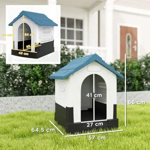 PawHut Outside Dog Kennel House, For Miniature Dogs, 64.5 X 57 X 66cm Meifu Market