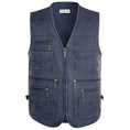 large size fishing vest | multiple pocket vest | waterproof outdoor vest | energy saving