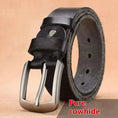 mens genuine leather belt | premium leather pin buckle | durable leather belt for men | energy saving