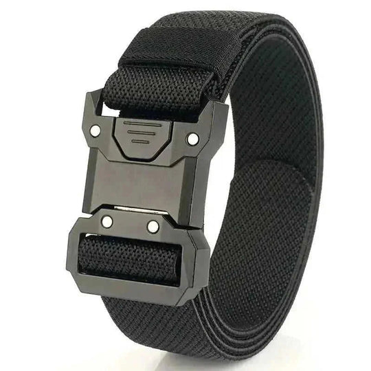 New Quick Release Tactical Release Buckle Braided Elastic Belt Men Sapphire Blue - available style options